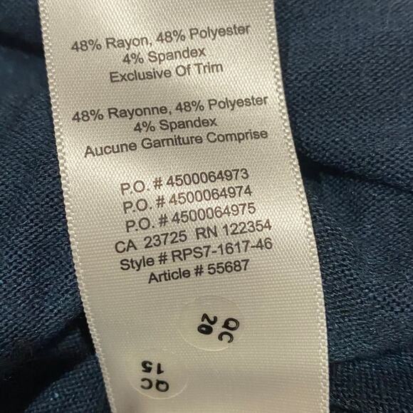 Aritzia Wilfred Free Split Hem Tank Top sz Small Teal - Picture 6 of 8